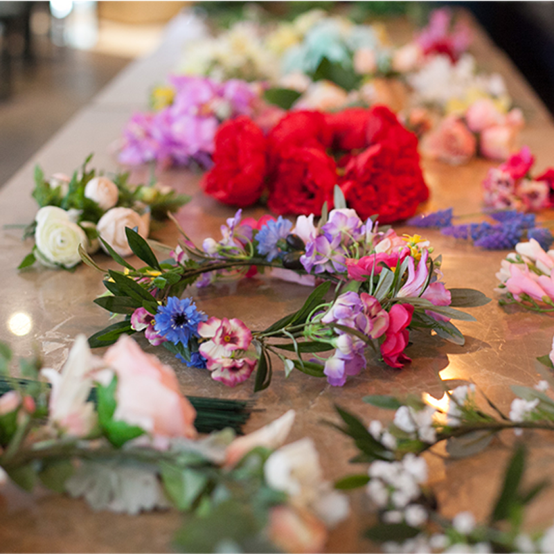 Flower crown workshop